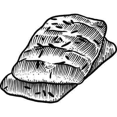 Plain Focaccia 28x58cm